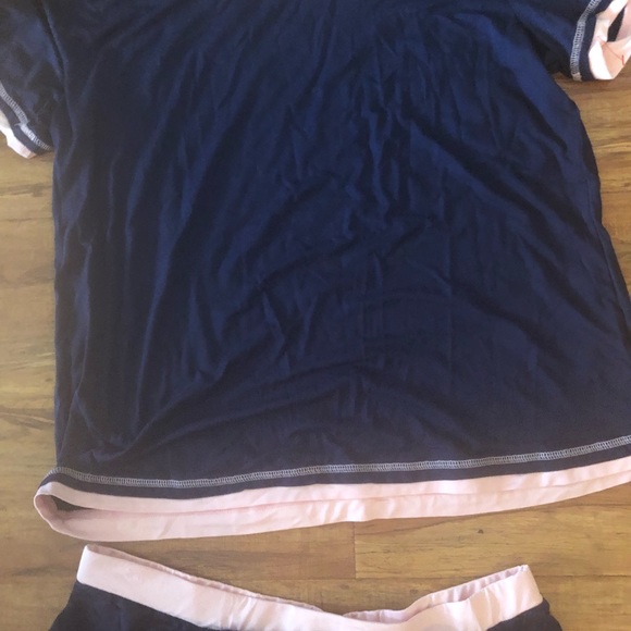 WiWi Bamboo Soft Pajamas Sets Women Short Sleeve Sleepwear V Neck Top New XL. - Picture 3 of 6